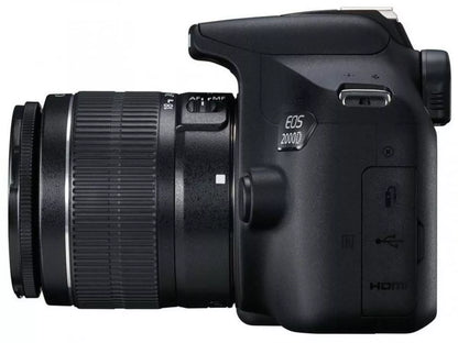 Canon EOS 2000D / Rebel T7 24.1MP DSLR Camera with EF-S 18-55mm f/3.5-5.6 III Lens